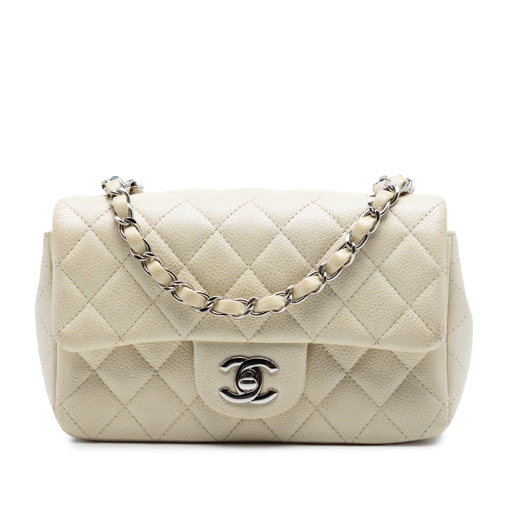 Pre-Loved Chanel Mini Rectangular Classic Caviar Single Flap
